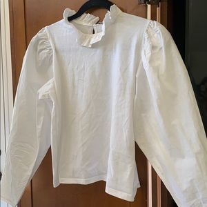 Zara puffy sleeve top